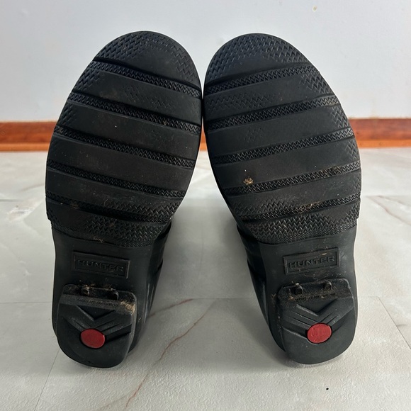 Hunter Tall Black Rain Boots Size 7 - Picture 4 of 6